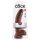 King Cock 9 - liels piesūceknis, ar sēkliniekiem dildo (23cm) - brūns