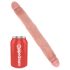 King Cock 12 Slim - dabīgs dubults dildo (31 cm) - naturāla krāsa