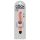 King Cock 7 Stiffy - ūdensnecaurlaidīgs, reālistisks vibrators (18cm) - naturāls