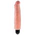 King Cock 7 Stiffy - ūdensnecaurlaidīgs, reālistisks vibrators (18cm) - naturāls