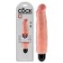 King Cock 7 Stiffy - ūdensnecaurlaidīgs, reālistisks vibrators (18cm) - naturāls