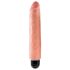 King Cock 10 Stiffy - ūdensizturīgs, reālistisks vibrators (25 cm) - dabīgs