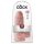 King Cock 9 Chubby - piesūcekņa, sēklinieku dildo (23 cm) - dabīgā krāsā