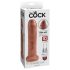 King Cock 7 - dabīga izskata dildo (18 cm) - tumši dabisks