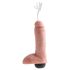 King Cock 8 - dzīvā ūdens strūklas dildo (20 cm) - dabīgs