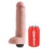 King Cock 10 - reālistisks šļakstošs dildo (25cm) - dabīgs