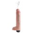 King Cock 10 - reālistisks šļakstošs dildo (25cm) - dabīgs