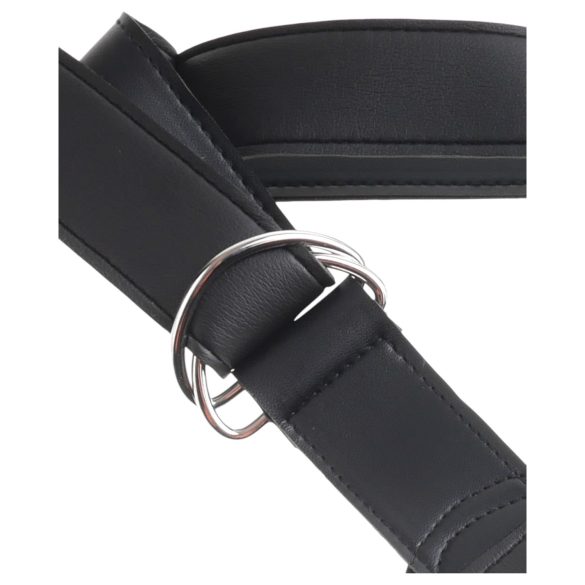 King Cock 7 - strap-on dildo ar jostu melns