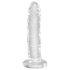 King Cock Clear 6 - piesūcekņa dildo (15 cm)
