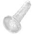 King Cock Clear 6 - piesūcekņa dildo (15 cm)