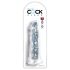 King Cock Clear 8 - piesūceknis, liels dildo (20cm)