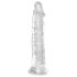 King Cock Clear 8 - piesūceknis, liels dildo (20cm)