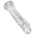King Cock Clear 8 - piesūceknis, liels dildo (20cm)