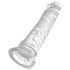 King Cock Clear 8 - piesūceknis, liels dildo (20cm)