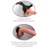 Real Feel Deluxe No.1 - vibrators ar sēkliniekiem realistisks miesas krāsas