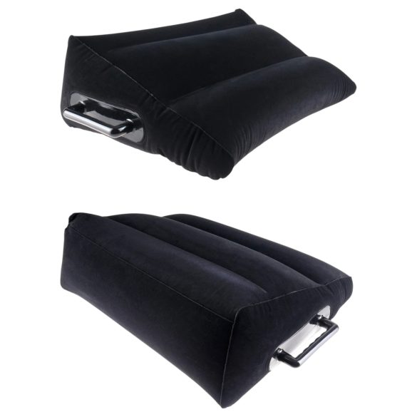 Fetish Fantasy - melna piepūšamā seksa spilvens ar rokturiem