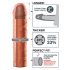 X-TENSION Perfect 2 - reālistisks dzimumlocekļa uzmava (20,3 cm) - dabīgs