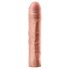 X-TENSION Perfect 3 - reālistisks dzimumlocekļa uzmava (22,8 cm) - dabīgs