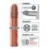 X-TENSION Perfect 3 - reālistisks dzimumlocekļa uzmava (22,8 cm) - dabīgs