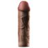 X-TENSION Mega 2 - dzīvā sajūta dzimumlocekļa uzmava (20,3 cm) - tumši dabīgs