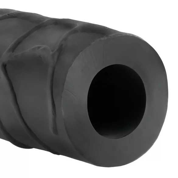 Pipedream - X-TENSION Mega 3 - dzīvs izskata dzimumlocekļa uzmava (22,8 cm, melna)