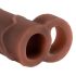 X-TENSION Perfect 2 - erekcijas gredzena dzimumlocekļa uzmava (19 cm) - tumši dabīga