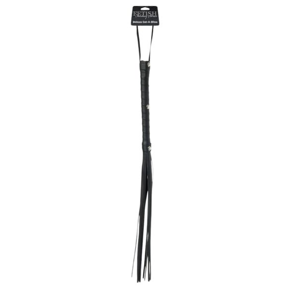 Fetish Fantasy Deluxe Devītzaru Pletne (65 cm) - Melna