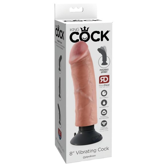 Karaliskais Gailis 8 - elastīgs, reālistisks vibrators (25 cm)