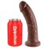 King Cock 8 dildo (20cm) - brūns