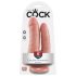 King Cock Double Penetrator - reālistiska dubultā dildo (dabīgā krāsā)