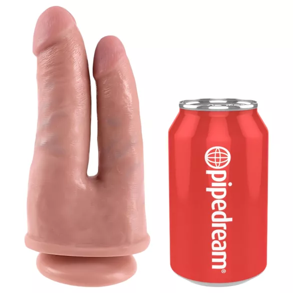 King Cock dubultais dildo, realistisks, naturāls