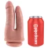 King Cock dubultais dildo, realistisks, naturāls