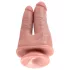 King Cock dubultais dildo, realistisks, naturāls