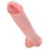 King Cock 15 - piesūcekņa dildo ar sēkliniekiem (38 cm) - dabīgā krāsa