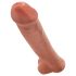King Cock 15 - milzu dildo (38cm) - tumši dabisks