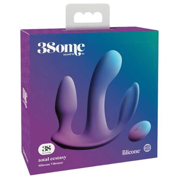 Trīskāršs baudas sprādziens - bezvadu vibrators (violets)