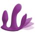 3Some Total Ecstasy - Bezvadu Trīskāršs Vibrators ar Akumulatoru (violets)