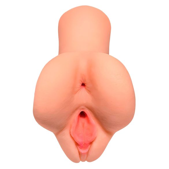 PDX masturbators 2in1 realistisks masturbators dabīga krāsa