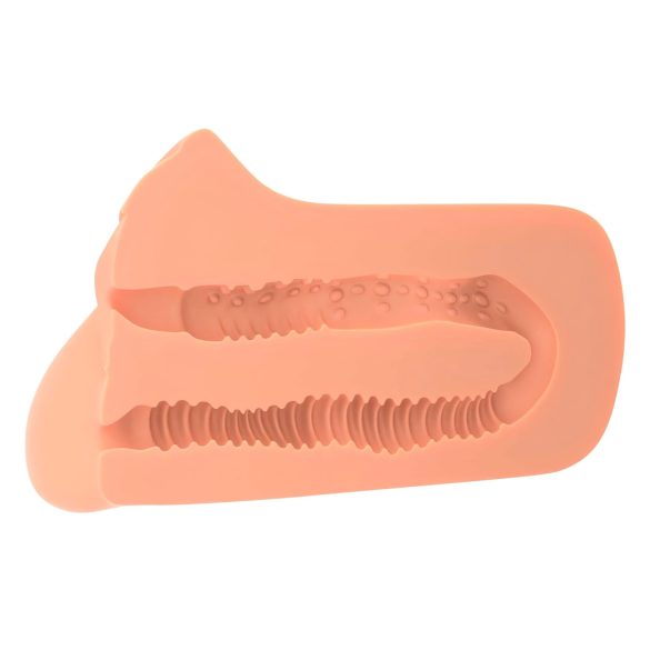 PDX masturbators 2in1 realistisks masturbators dabīga krāsa