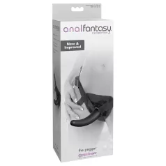 analfantasy strap-on dildo ar jostu melns