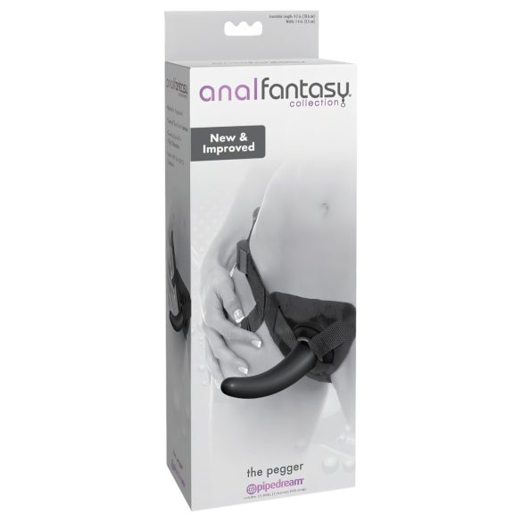 Analfantasy The Pegger - piestiprināms dildo (melns)