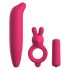 Classix - ūdensizturīgs vibrators komplekts - 3 daļas (rozā)