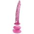 "Icicles Nr. 86 - Rozā stikla falu formāta dildo"