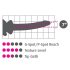 "Icicles Nr. 86 - Rozā stikla falu formāta dildo"