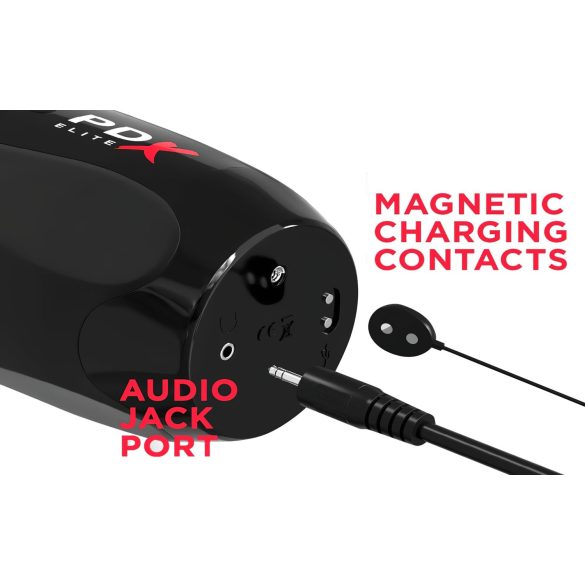 PDX Ultimate Milker 2 - masturbators ar rotējošu vibrāciju melns akumulators