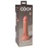King Cock Elite 6 - piesūceknis, dabīgs dildo (15 cm) - dabīgs