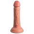King Cock Elite 6 - piesūceknis, dabīgs dildo (15 cm) - dabīgs