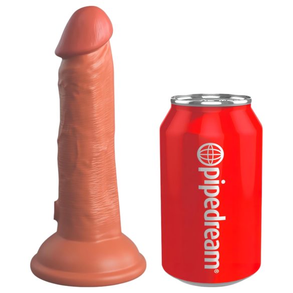 King Cock Elite 6 - reālistisks dildo ar piesūcekni 15 cm tumšs