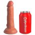 King Cock Elite 6 - piesūcekņa, reālistisks dildo (15 cm) - tumšs