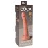 King Cock Elite 7 - piesūceknis, dabīgs dildo (18 cm) - naturāls